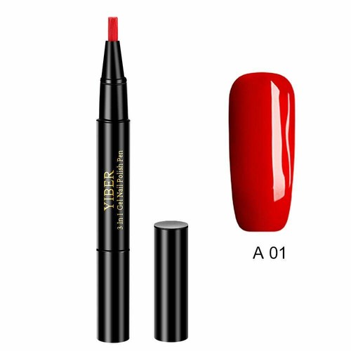 Gel polish nail pen - gel,