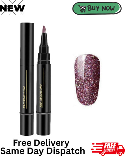 Glitter nail polish - glitter, pen