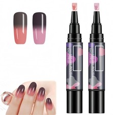 2Pcs Nail Polish Pens,3-in-1