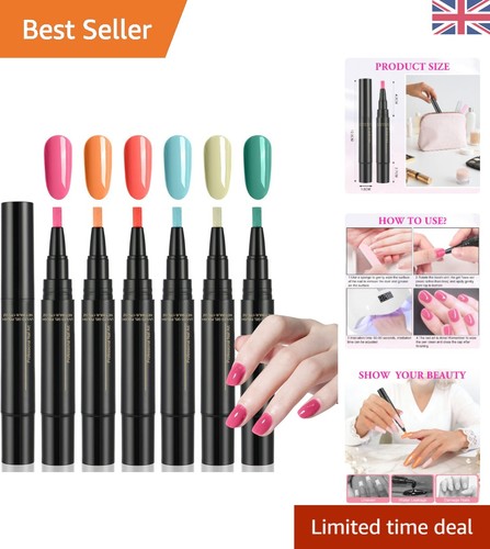 6pcs gel nail polish - 3-in-1,