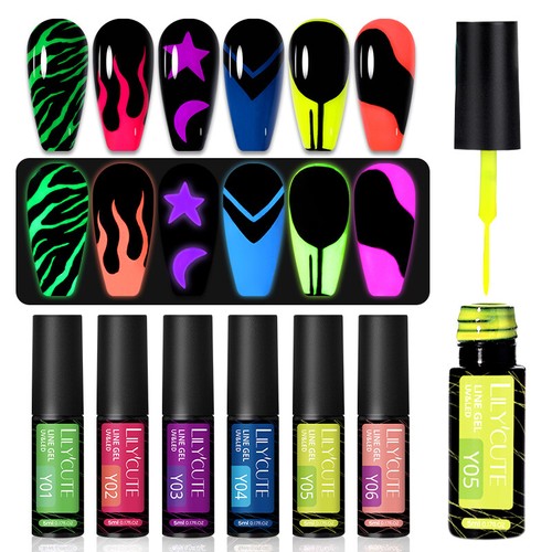 Glow the dark nail - glow, in