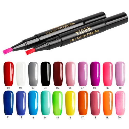Gel polish nail pen - nail,