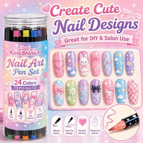 Colors dual ended nail art - nail,