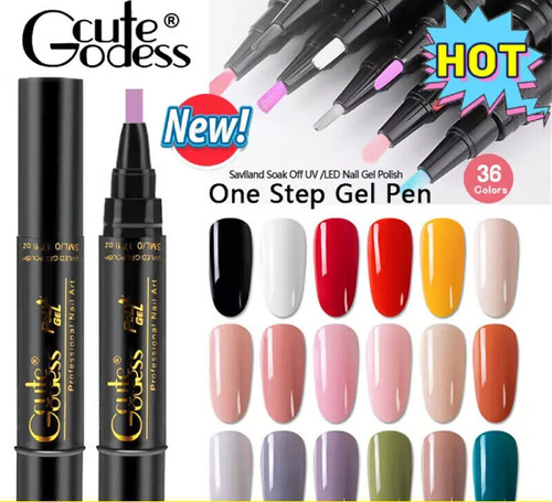 Gel polish nail - art, pen
