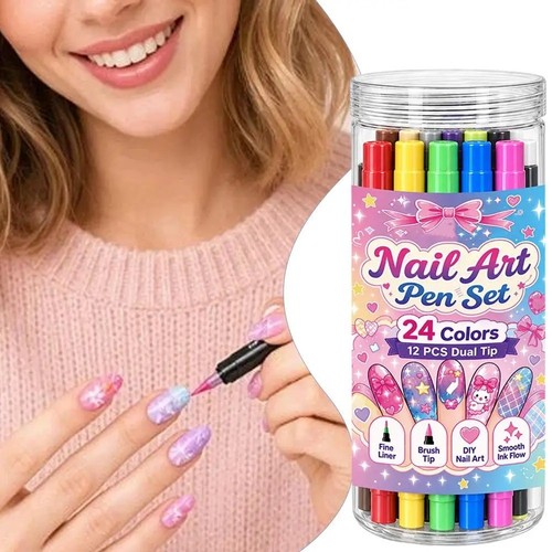 Colors dual ended nail art - 24,