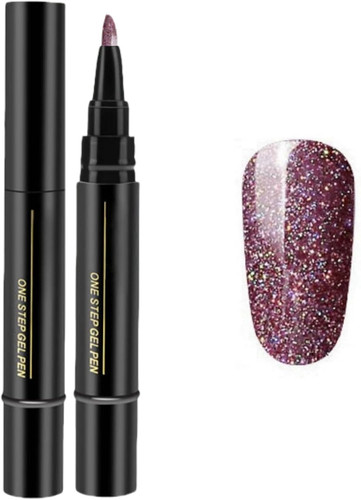 Glitter nail polish pen - 3-in-1,