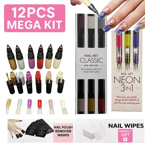 Nail art pens set pcs - nail, |