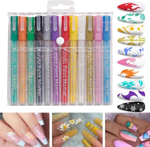12pcs nail varnish - 12pcs, pens,3d