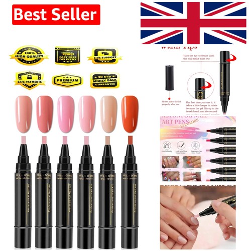 Nail polish pens 6pcs gel - polish, pens,