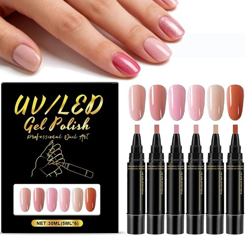 Nail polish pens 6pcs in - 6pcs, 3-in-1